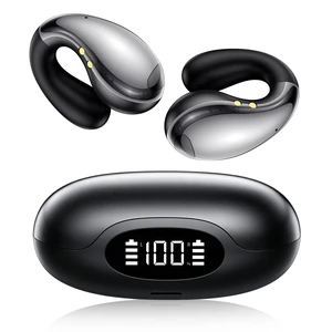 Ultra Open Ear Earbuds Wireless Bluetooth AI Translation Earbuds Real Time | Clip on Earbuds 50H Playtime,198+ Languages,IP56,5g Lightweight,LED Display for Business Travel Fitness (Black) Ultra Open Ear Earbuds Wireless Bluetooth AI Translation Earbuds Real Time | Clip on Earbuds 50H Playtime,198+ Languages,IP56,5g Lightweight,LED Display for Business Travel Fitness (Black)