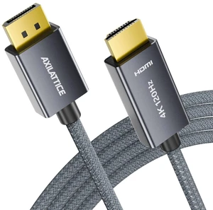 4K@120Hz Active DisplayPort to HDMI Cable, DP 1.4 to HDMI 2.0, 6.6FT/2M | Unidirectional 2K@144Hz 1K@240Hz Braided DP to HDMI Cord, HDCP, DisplayPort Source to HDMI Display, for Monitor PC Laptop 4K@120Hz Active DisplayPort to HDMI Cable, DP 1.4 to HDMI 2.0, 6.6FT/2M | Unidirectional 2K@144Hz 1K@240Hz Braided DP to HDMI Cord, HDCP, DisplayPort Source to HDMI Display, for Monitor PC Laptop