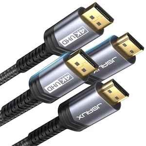 4K DisplayPort to HDMI Cable Adapter 2Pack 6.6FT, JSAUX DP to HDMI Male UHD 4K@30Hz/2K@60/1080P@120 Nylon Braided Uni-Directional HDTV Cord for Dell, Monitor, Projector, Desktop, AMD, NVIDIA,Lenovo,HP 4K DisplayPort to HDMI Cable Adapter 2Pack 6.6FT, JSAUX DP to HDMI Male UHD 4K@30Hz/2K@60/1080P@120 Nylon Braided Uni-Directional HDTV Cord for Dell, Monitor, Projector, Desktop, AMD, NVIDIA,Lenovo,HP