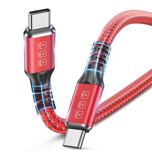 Thunderbolt 4 Cable 3.3FT 240W USB4 Cable Supports 40Gbps High-Speed Data Transfer/8K/Dual 4k Display USB C to USB C Cable Fast Charging for Thunderbolt 4/3 Monitor/Hub/Docking Stations and More Red Thunderbolt 4 Cable 3.3FT 240W USB4 Cable Supports 40Gbps High-Speed Data Transfer/8K/Dual 4k Display USB C to USB C Cable Fast Charging for Thunderbolt 4/3 Monitor/Hub/Docking Stations and More Red