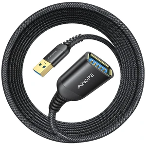 2 Pack USB Extensions Cable High Speed USB 3.0 Extension Cord Type A Male to Female Sturdy Braided Material Fast Data Transfer Compatible with USB Keyboard,Mouse,Flash Drive,Black,20FT+20FT 2 Pack USB Extensions Cable High Speed USB 3.0 Extension Cord Type A Male to Female Sturdy Braided Material Fast Data Transfer Compatible with USB Keyboard,Mouse,Flash Drive,Black,20FT+20FT