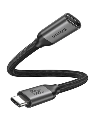 80Gbps USB4 USB C Extension Cable 240W for Thunderbolt 5/4, 1.6FT | Male to Female Extender Cord, 8K@60Hz, 4K@540Hz, USB-C Hub, Dock, Monitor, iPhone 17/16, iPad, MacBook, External SSD, 1.6FT 80Gbps USB4 USB C Extension Cable 240W for Thunderbolt 5/4, 1.6FT | Male to Female Extender Cord, 8K@60Hz, 4K@540Hz, USB-C Hub, Dock, Monitor, iPhone 17/16, iPad, MacBook, External SSD, 1.6FT
