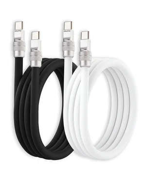 240W Silicone USB C to C Cable, 2 Pack, Black+White, 6.6FT | For iPhone 18/17/16/15 Series, MacBook Pro/Air, iPad Pro/Air, Galaxy S26/S25/S24, Pixel, Couple Color Fast Charging Cable 240W Silicone USB C to C Cable, 2 Pack, Black+White, 6.6FT | For iPhone 18/17/16/15 Series, MacBook Pro/Air, iPad Pro/Air, Galaxy S26/S25/S24, Pixel, Couple Color Fast Charging Cable