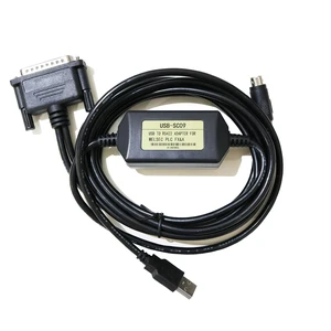 Avanexpress PLC Cable USB-SC09 A Series Interface, Compatible with PLC Programming Cable FX Series USB to RS422 Adapter Avanexpress PLC Cable USB-SC09 A Series Interface, Compatible with PLC Programming Cable FX Series USB to RS422 Adapter