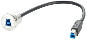 Single Port USB Type B 3.0 Flush Mount Printer Cable Aluminium Superspeed USB B 3.0 Male to Female Round Dash Mount Extension Cord for Dashboard Sync Printing and Data Transferring(0.3M/1FT) (USB 3.0) Single Port USB Type B 3.0 Flush Mount Printer Cable Aluminium Superspeed USB B 3.0 Male to Female Round Dash Mount Extension Cord for Dashboard Sync Printing and Data Transferring(0.3M/1FT) (USB 3.0)