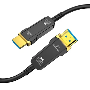 Fiber Optic HDMI 2.1 Cable 23ft, 8K Long Active HDMI Cable, High Speed Fiber HDMI Cord 8K@60Hz 4K@120Hz, Dynamic HDR, eARC, HDCP 2.2&2.3, 3D, for HDTV Monitor Game Laptop Home Theatre Fiber Optic HDMI 2.1 Cable 23ft, 8K Long Active HDMI Cable, High Speed Fiber HDMI Cord 8K@60Hz 4K@120Hz, Dynamic HDR, eARC, HDCP 2.2&2.3, 3D, for HDTV Monitor Game Laptop Home Theatre