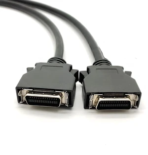 SCSI MDR 20Pin Male to Male Straight Snap Type Connector with Servo Cable 2Meters SCSI MDR 20Pin Male to Male Straight Snap Type Connector with Servo Cable 2Meters