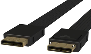 OCuLink PCIe Gen4 SFF-8611 4i Cable | 75cm | active SSD data cable, PVC jacket OCuLink PCIe Gen4 SFF-8611 4i Cable | 75cm | active SSD data cable, PVC jacket