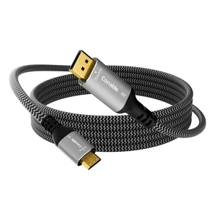 4K DisplayPort to Mini HDMI Cable 20 FT, Uni-Directional DP to Mini-HDMI | Smart Chip, OFC, Braided, 4K@60Hz 2K@120Hz, Video UHD, for Desktop, AMD, NVIDIA, KYY, ARZOPA, VILVA, MNN, Portable Monitor 4K DisplayPort to Mini HDMI Cable 20 FT, Uni-Directional DP to Mini-HDMI | Smart Chip, OFC, Braided, 4K@60Hz 2K@120Hz, Video UHD, for Desktop, AMD, NVIDIA, KYY, ARZOPA, VILVA, MNN, Portable Monitor