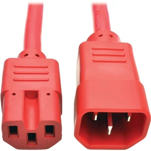 6 ft. Heavy Duty Power Extension Cord, C14 to C15, 15A, 14 AWG, Red (P018-006-ARD) 6 ft. Heavy Duty Power Extension Cord, C14 to C15, 15A, 14 AWG, Red (P018-006-ARD)