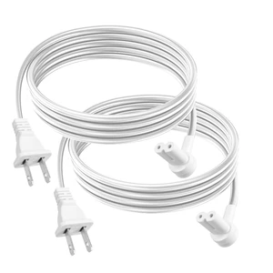 (2-Pack) Long Power Cords Compatible with Sonos Era 100 and Era 300 Speakers, Extended Reach, Enhanced Flexibility, and Durability, Secure Connection (12-Foot) (White) (2-Pack) Long Power Cords Compatible with Sonos Era 100 and Era 300 Speakers, Extended Reach, Enhanced Flexibility, and Durability, Secure Connection (12-Foot) (White)
