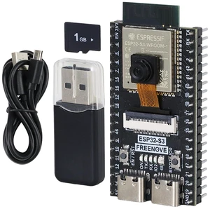 ESP32 ESP32-S3 Camera Board Kit (8 MB Flash) with 1GB Card | Dual-core 32-bit 240 MHz Microcontroller, USB-OTG Camera WiFi+BT, Python C Code, Example Projects Tutorial ESP32 ESP32-S3 Camera Board Kit (8 MB Flash) with 1GB Card | Dual-core 32-bit 240 MHz Microcontroller, USB-OTG Camera WiFi+BT, Python C Code, Example Projects Tutorial