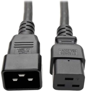 P036-010-15A Heavy Duty Power Extension Cord 14 AWG IEC 320 C19-C20 10' P036-010-15A Heavy Duty Power Extension Cord 14 AWG IEC 320 C19-C20 10'