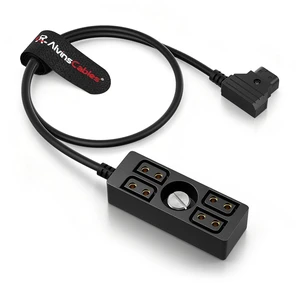 Dtap Splitter with Screw Power Cable for V-Mount|Gold-Mount Battery, Dtap Male to 4 Port D Tap Female Splitter Hub for ARRI RED Teradek SmallHD SmallRig 40cm/15.7in Dtap Splitter with Screw Power Cable for V-Mount|Gold-Mount Battery, Dtap Male to 4 Port D Tap Female Splitter Hub for ARRI RED Teradek SmallHD SmallRig 40cm/15.7in