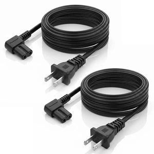2 Pack Replacement 16FT AC Power Cord Compatible with Sonos One, One SL and Play 1 Speakers, 90-Degree 2-Prong Wall Plug Power Supply Cable (Black, Standard) 2 Pack Replacement 16FT AC Power Cord Compatible with Sonos One, One SL and Play 1 Speakers, 90-Degree 2-Prong Wall Plug Power Supply Cable (Black, Standard)