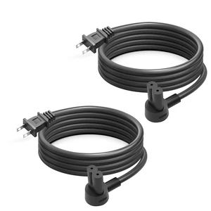 2-Pack 8.2Ft Power Cord Compatible with Sonos Era 100 and Era 300 Speakers Extra Long Power Cords Cable 2-Pack 8.2Ft Power Cord Compatible with Sonos Era 100 and Era 300 Speakers Extra Long Power Cords Cable