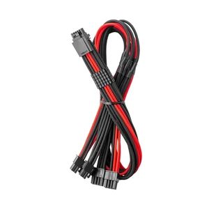 Pro ModMesh 12V-2x6 PCIe Cable for Corsair Type 4 (Blk+Red, 4x8p) | Nylon C-Series. 16-pin to Quad 8-pin, 60cm. 12V-2x6 StealthSense connector. Fits Corsair Type 3 and Type 4 PSUs. Pro ModMesh 12V-2x6 PCIe Cable for Corsair Type 4 (Blk+Red, 4x8p) | Nylon C-Series. 16-pin to Quad 8-pin, 60cm. 12V-2x6 StealthSense connector. Fits Corsair Type 3 and Type 4 PSUs.