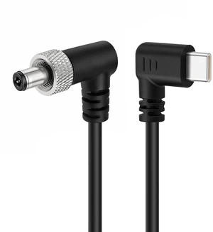 Type-C USB C to Locking DC 12V 3A PD Power Cable (Elbow to Elbow, 50cm) Type-C USB C to Locking DC 12V 3A PD Power Cable (Elbow to Elbow, 50cm)