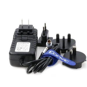 Right Angle 2 Pin to AC Teradek Power Adapter Cable with US EU Plugs Right Angle 2 Pin to AC Teradek Power Adapter Cable with US EU Plugs