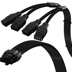 12VHPWR GPU Power Extension Cable | 45cm | PCIe 5.0 for RTX 5090, 5080, 5070, 12+4 to 4x8 Pin, 600W 16AWG 12VHPWR GPU Power Extension Cable | 45cm | PCIe 5.0 for RTX 5090, 5080, 5070, 12+4 to 4x8 Pin, 600W 16AWG