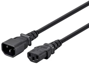 Power Cord - IEC 60320 C20 to IEC 60320 C13, 15 Amp, 1875 Watt, 3-Prong, 14AWG, 6 Feet, Black, 25 Feet Power Cord - IEC 60320 C20 to IEC 60320 C13, 15 Amp, 1875 Watt, 3-Prong, 14AWG, 6 Feet, Black, 25 Feet