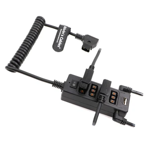 Alvin's Cables D-tap Splitter Cable with Power Switch Male DTap to 4 Female D Tap 2 DC USB for V-Mount Battery for ARRI/RED Camera LCD Monitor LED Video Light Bidirectional Pluggable Alvin's Cables D-tap Splitter Cable with Power Switch Male DTap to 4 Female D Tap 2 DC USB for V-Mount Battery for ARRI/RED Camera LCD Monitor LED Video Light Bidirectional Pluggable