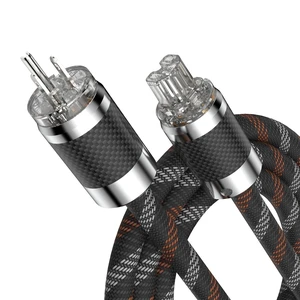 Audiocrast HiFi Power Cord, 4.9FT/1.5M, 15MM, 125V 15A, Copper Shielding, OFC Conductor, Hi-End Audio AC Power Cable, Audiophile Power Wire with US Plug+IEC C15 Connector Audiocrast HiFi Power Cord, 4.9FT/1.5M, 15MM, 125V 15A, Copper Shielding, OFC Conductor, Hi-End Audio AC Power Cable, Audiophile Power Wire with US Plug+IEC C15 Connector