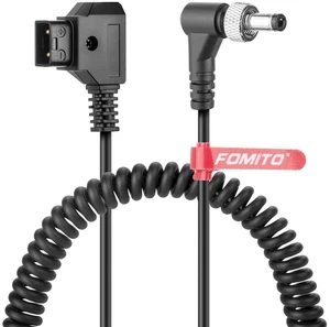 D-TAP to DC Male Coiled Cable with Lock, Compatible with Atomos Monitor, LILIPUT, Feelworld, Indie 7 Monitor, LED Light, 47 Inch Max Length D-TAP to DC Male Coiled Cable with Lock, Compatible with Atomos Monitor, LILIPUT, Feelworld, Indie 7 Monitor, LED Light, 47 Inch Max Length