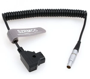 Cmotion cPRO Camin CAM 7 Pin Male to D-tap Coiled Power Cable for ARRI Cforce RF Motor Cmotion cPRO Camin CAM 7 Pin Male to D-tap Coiled Power Cable for ARRI Cforce RF Motor