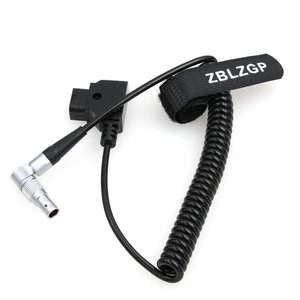 D-tap to Rotatable Right Angle 4 Pin Male Coiled Power Cable for Zacuto Kameleon EVF D-tap to Rotatable Right Angle 4 Pin Male Coiled Power Cable for Zacuto Kameleon EVF