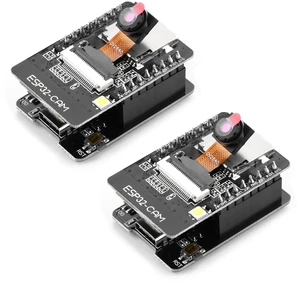 2Pcs ESP32-CAM-MB Development Board Type-C to Serial Port CH340G ESP32 Board with 2MP OV2640 Camera Module 8MB PSRAM Dual Module 2Pcs ESP32-CAM-MB Development Board Type-C to Serial Port CH340G ESP32 Board with 2MP OV2640 Camera Module 8MB PSRAM Dual Module