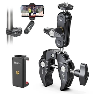 Super Clamp Camera Clamp Mount Monitor 360° Ballhead MagicArm Double | Ball Head Adapter with 1/4"-20 & 3/8"-16 Thread ST-07 Phone Tripod Mount Super Clamp Camera Clamp Mount Monitor 360° Ballhead MagicArm Double | Ball Head Adapter with 1/4"-20 & 3/8"-16 Thread ST-07 Phone Tripod Mount