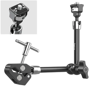 11" Magic Arm Clamp with 1/4"-20 Screw & Retractable Pins | for Action Cameras, Monitors, Lights, and Microphones 11" Magic Arm Clamp with 1/4"-20 Screw & Retractable Pins | for Action Cameras, Monitors, Lights, and Microphones
