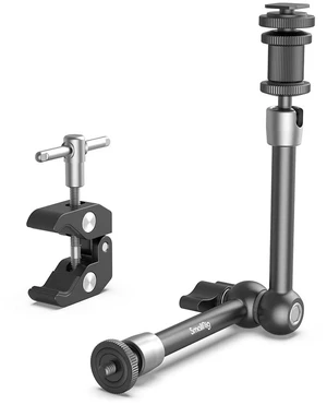 11'' Articulating Magic Arm and Clamp with 1/4 and 3/8 Thread | Adjustable Friction Power Camera Mount with Cold Shoe Mount for Monitor, LED Lights, Mic, for DJI/Insta360 Action Cameras 11'' Articulating Magic Arm and Clamp with 1/4 and 3/8 Thread | Adjustable Friction Power Camera Mount with Cold Shoe Mount for Monitor, LED Lights, Mic, for DJI/Insta360 Action Cameras