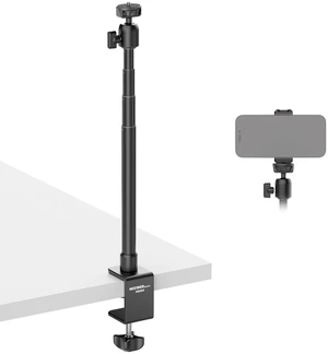 Basics Camera Desk Mount Stand with C Clamp & Phone Holder, 11"-31" Adjustable Webcam Mount Overhead Tripod Compatible with Logitech OBSBOT Insta360 Ring Light Mic, Max Load 3.3lb/1.5kg, DS034 Basics Camera Desk Mount Stand with C Clamp & Phone Holder, 11"-31" Adjustable Webcam Mount Overhead Tripod Compatible with Logitech OBSBOT Insta360 Ring Light Mic, Max Load 3.3lb/1.5kg, DS034