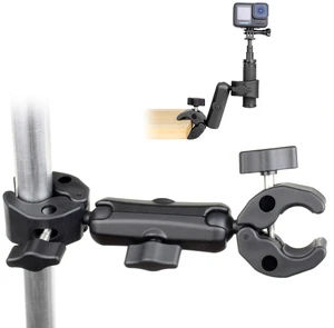 Double Clamp Mount, Umbrella Clamp for Chair, Stroller, Golf Cart | Umbrella Holder, Dual 2050 mm Super Clamps with 360° Magic Arm for Wagons, Wheelchairs, Tripods, Poles, Desks & Light Stands Double Clamp Mount, Umbrella Clamp for Chair, Stroller, Golf Cart | Umbrella Holder, Dual 2050 mm Super Clamps with 360° Magic Arm for Wagons, Wheelchairs, Tripods, Poles, Desks & Light Stands