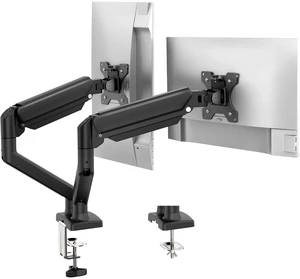 Gas Spring Monitor Mount for 13-32, Dual Monitor Arm, Easy Install | Full Motion Adjustable 360° Rotate Swivel Tilt, Up to 19.8 Lbs Each, VESA 75/100mm, Monitor Stand for Home Office Gaming Desk Gas Spring Monitor Mount for 13-32, Dual Monitor Arm, Easy Install | Full Motion Adjustable 360° Rotate Swivel Tilt, Up to 19.8 Lbs Each, VESA 75/100mm, Monitor Stand for Home Office Gaming Desk