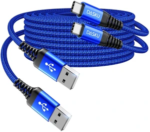 USB A to USB C Cable 3FT, 2Pack USB C Cable Fast Charging, Upgraded Extra | Durable Braided USB A to USB C Charger Cord USB Type C Cable for iPhone 18 17 16 15 Pro Max,Samsung Galaxy S10 and More-Blue USB A to USB C Cable 3FT, 2Pack USB C Cable Fast Charging, Upgraded Extra | Durable Braided USB A to USB C Charger Cord USB Type C Cable for iPhone 18 17 16 15 Pro Max,Samsung Galaxy S10 and More-Blue