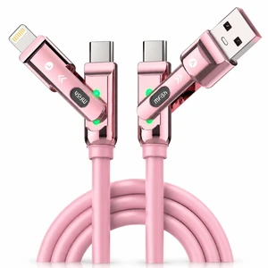 USB C to USB C Cable, 240W 4 in 1 Charging Cable, Pink, 6.6FT | Carrying Case, USB-A & USB-C to USB-C/Lightning, For iPhone 17/16/15/14, MacBook, iPad, Laptop, Samsung S25/S24 USB C to USB C Cable, 240W 4 in 1 Charging Cable, Pink, 6.6FT | Carrying Case, USB-A & USB-C to USB-C/Lightning, For iPhone 17/16/15/14, MacBook, iPad, Laptop, Samsung S25/S24