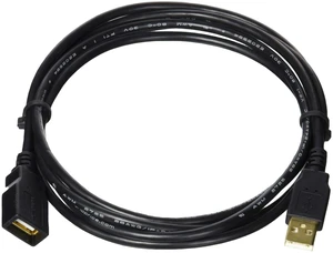 USB Type-A to Type-A 2.0 Extension Cable - Male to Female, Gold Plated Connectors, 5 Pack, 28/24AWG, 6 Feet, Black USB Type-A to Type-A 2.0 Extension Cable - Male to Female, Gold Plated Connectors, 5 Pack, 28/24AWG, 6 Feet, Black
