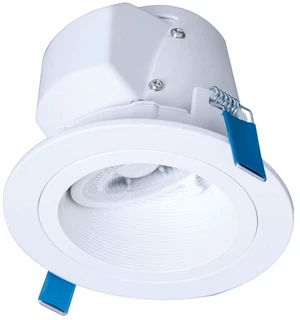 HALO RLS 4 inch Slope Canless LED Recessed Lighting 5CCT 900lm | Sloped ceiling light, low glare baffle design, IC rated, AIR-TITE, damp rated , 2700k-5000k, dimmable to 5%