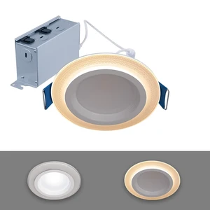 HALO RL LED Recessed Lighting 4 inch Canless with Night Light 5CCT 700lm | Dual mode Night light /Downlight, wet-rated for showers and outdoor use, 2700K-5000K, Dims to 5%+dim to warm HALO RL LED Recessed Lighting 4 inch Canless with Night Light 5CCT 700lm | Dual mode Night light /Downlight, wet-rated for showers and outdoor use, 2700K-5000K, Dims to 5%+dim to warm