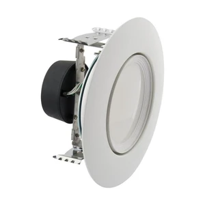 Satco S11824, 5-6" LED Gimbal Retrofit Downlight, White, Retrofit Lighting | 5 CCT selectable, 90° beam angle, Energy Star certified, Title 20 and 24 compliant, 50,000-hour life Satco S11824, 5-6" LED Gimbal Retrofit Downlight, White, Retrofit Lighting | 5 CCT selectable, 90° beam angle, Energy Star certified, Title 20 and 24 compliant, 50,000-hour life