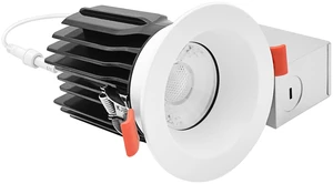 LUXRITE 3 Inch LED Regressed Canless Spotlight + Round White Interchangeable Trim, 5CCT 2700K-5000K, Twist N' Lock, Recessed Lighting, 15W, 1250LM, CRI90, Dimmable, 38° Beam, IC & Wet Rated LUXRITE 3 Inch LED Regressed Canless Spotlight + Round White Interchangeable Trim, 5CCT 2700K-5000K, Twist N' Lock, Recessed Lighting, 15W, 1250LM, CRI90, Dimmable, 38° Beam, IC & Wet Rated