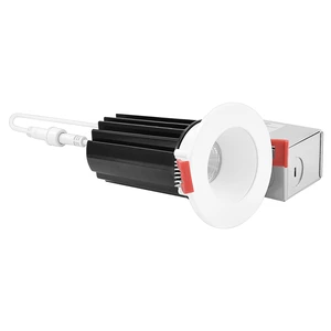 LUXRITE 2 Inch LED Recessed Lighting with Junction Box, 15W, 5 Color Selectable 2700K-5000K, 1000 Lumens, Dimmable Canless LED Downlights, Interchangeable Trim, Wet Rated, IC Rated, ETL Listed LUXRITE 2 Inch LED Recessed Lighting with Junction Box, 15W, 5 Color Selectable 2700K-5000K, 1000 Lumens, Dimmable Canless LED Downlights, Interchangeable Trim, Wet Rated, IC Rated, ETL Listed
