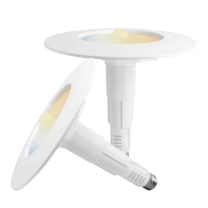 Jolux 5/6 Inch 5CCT PIR Motion Sensor Recessed Light,Non-Dimmable,800lm | 2700K-5000K Adjustable LED can light, 12W=60W, Easy E26 Retrofit Install for Closets, Kitchens, Porches, Hallways,2 Pack Jolux 5/6 Inch 5CCT PIR Motion Sensor Recessed Light,Non-Dimmable,800lm | 2700K-5000K Adjustable LED can light, 12W=60W, Easy E26 Retrofit Install for Closets, Kitchens, Porches, Hallways,2 Pack