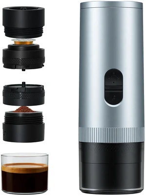 Safashy Portable Coffee Maker, Self-Heating Electric Espresso Machine, 20 Bar Coffee Espresso Maker, Battery Powered with USB-C, 7800mAh, 2-IN-1 for Ground Coffee & NS Capsule, for Hiking, Office,RV Safashy Portable Coffee Maker, Self-Heating Electric Espresso Machine, 20 Bar Coffee Espresso Maker, Battery Powered with USB-C, 7800mAh, 2-IN-1 for Ground Coffee & NS Capsule, for Hiking, Office,RV