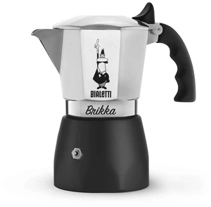 Bialetti Brikka Moka Pot Stovetop Espresso Maker Crema-Rich Italian Coffee Maker, 2 Espresso Shots (3.4 oz / 100 mL), Black Bialetti Brikka Moka Pot Stovetop Espresso Maker Crema-Rich Italian Coffee Maker, 2 Espresso Shots (3.4 oz / 100 mL), Black