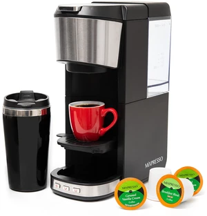 Mixpresso Coffee Maker Single Serve For Ground Coffee & Compatible With K Cup Pods, With 14oz Travel Mug & Reusable Filter For Home, Office & Camping, 30oz Removable Water Tank. Mixpresso Coffee Maker Single Serve For Ground Coffee & Compatible With K Cup Pods, With 14oz Travel Mug & Reusable Filter For Home, Office & Camping, 30oz Removable Water Tank.