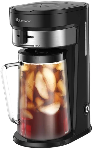 BARRENWOOD Ice Tea Maker with 2.5QT Cold Brew Coffee & Iced Tea Pitcher, Strength Selector, Reusable Filter for Lemonade, Fruit Infused Water (Black) BARRENWOOD Ice Tea Maker with 2.5QT Cold Brew Coffee & Iced Tea Pitcher, Strength Selector, Reusable Filter for Lemonade, Fruit Infused Water (Black)